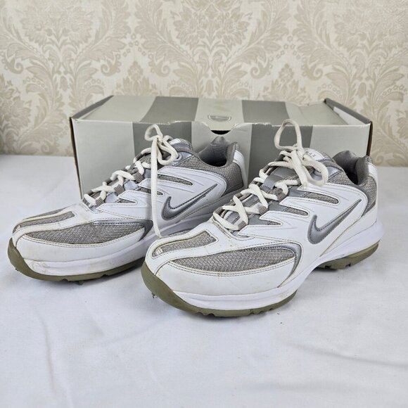 Nike Shoes - Womens Nike Air Max Edge White Silver Golf Shoes Sneaker Look Lace Up Size 7.5